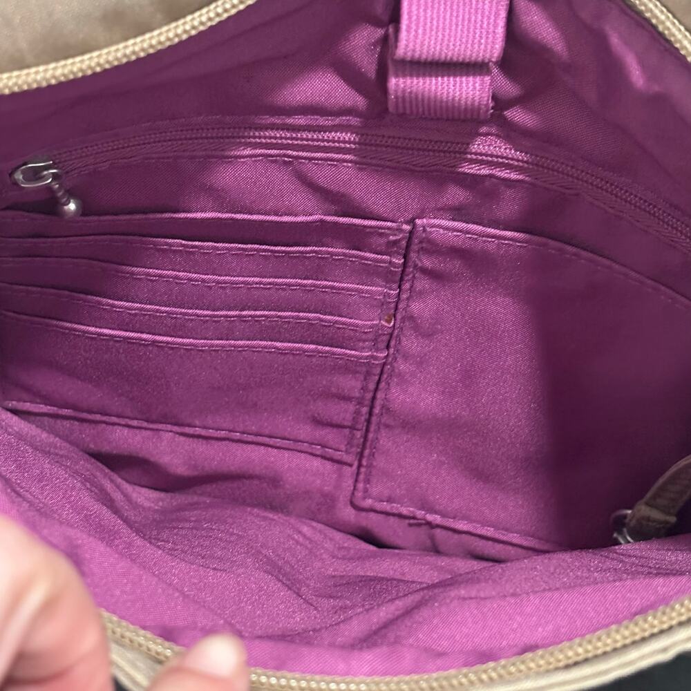 Baggallini Tan Nylon Crossbody Bag - Picture 5 of 7